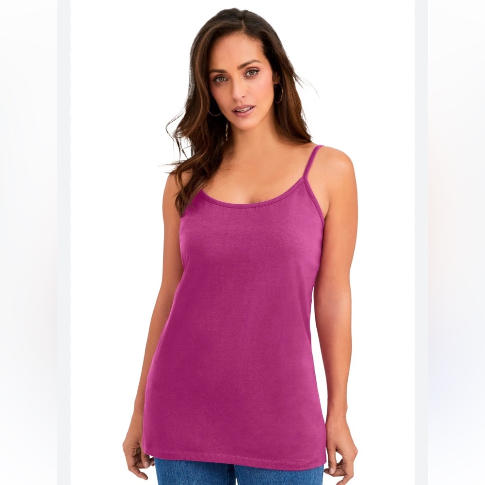 FELINA Peony Pink Cami L Large $40 EUC KL